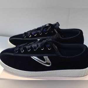 Tretorn Navy Velvet Sneakers